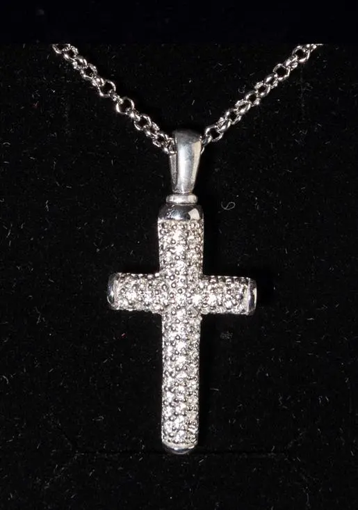 Relicario Joya Plata Cruz SW