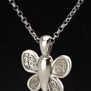 Relicario Joya Plata Mariposa